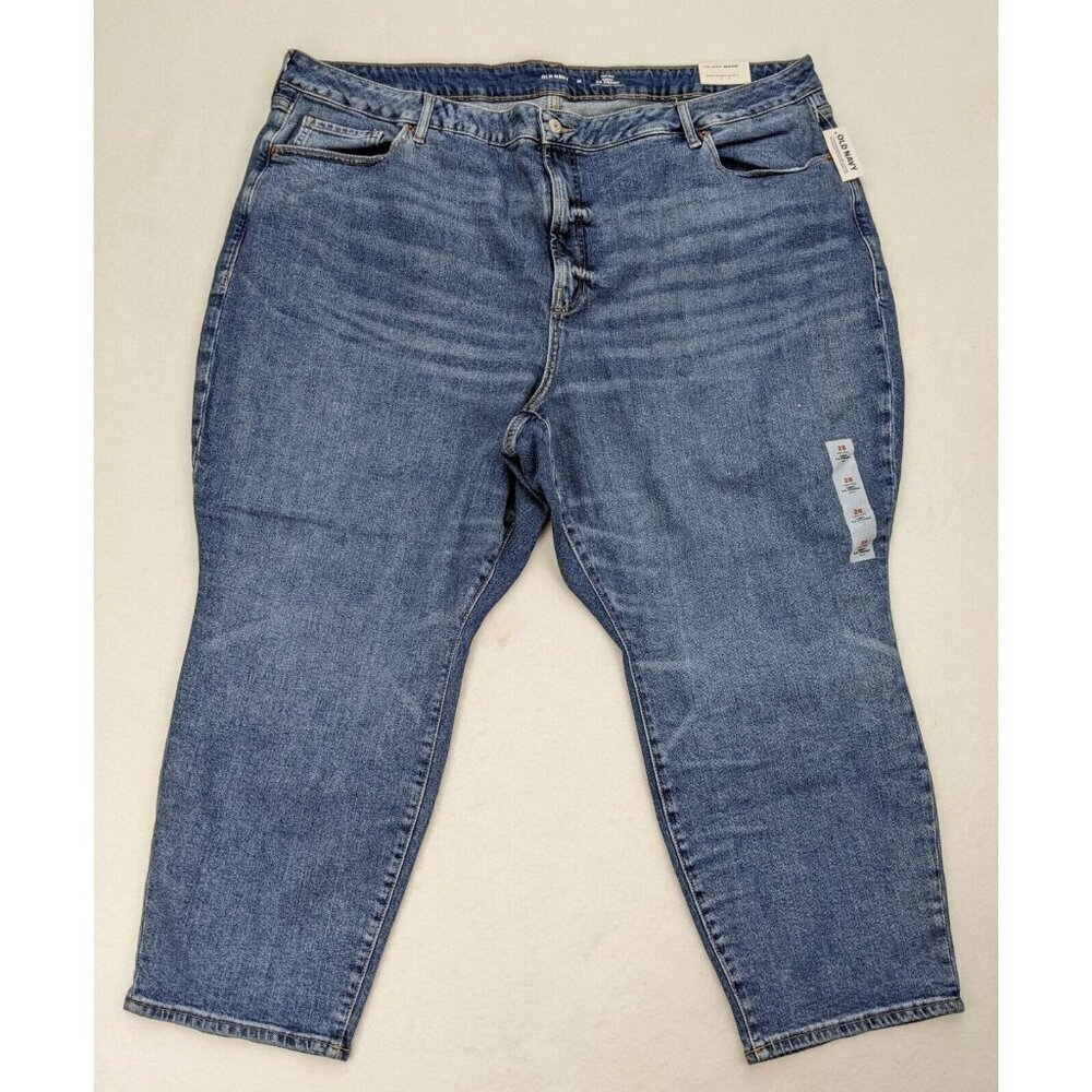 Old Navy Women's Jeans Size 28 Medium Wash O.G. Straight Curvy High Rise NEW
